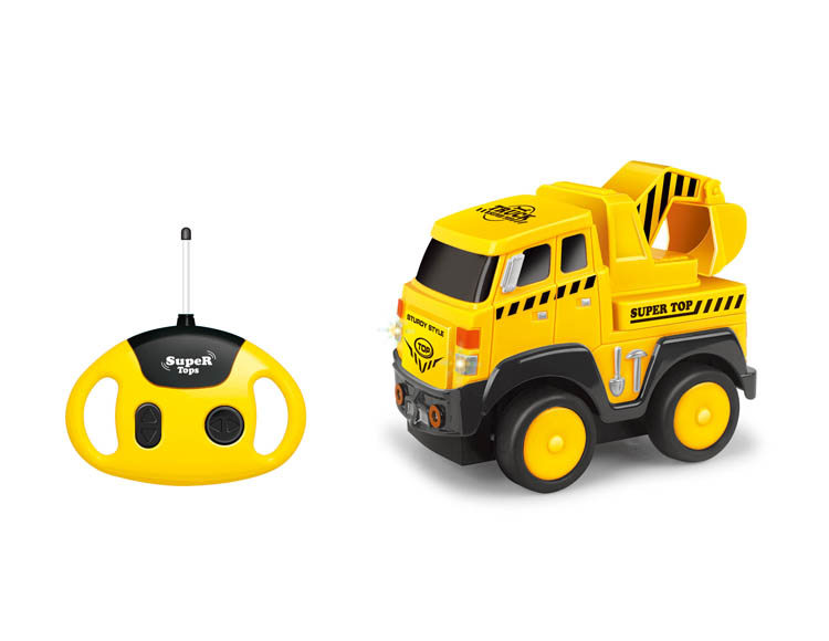 卡通挖土车(带声音+音乐) 06-19D